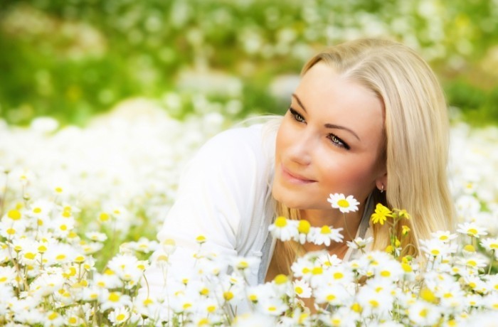 Девушка в ромашках - Girl in daisies