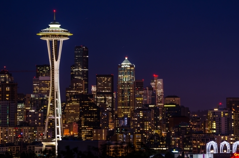 Ночной Сиэтл — Night Seattle