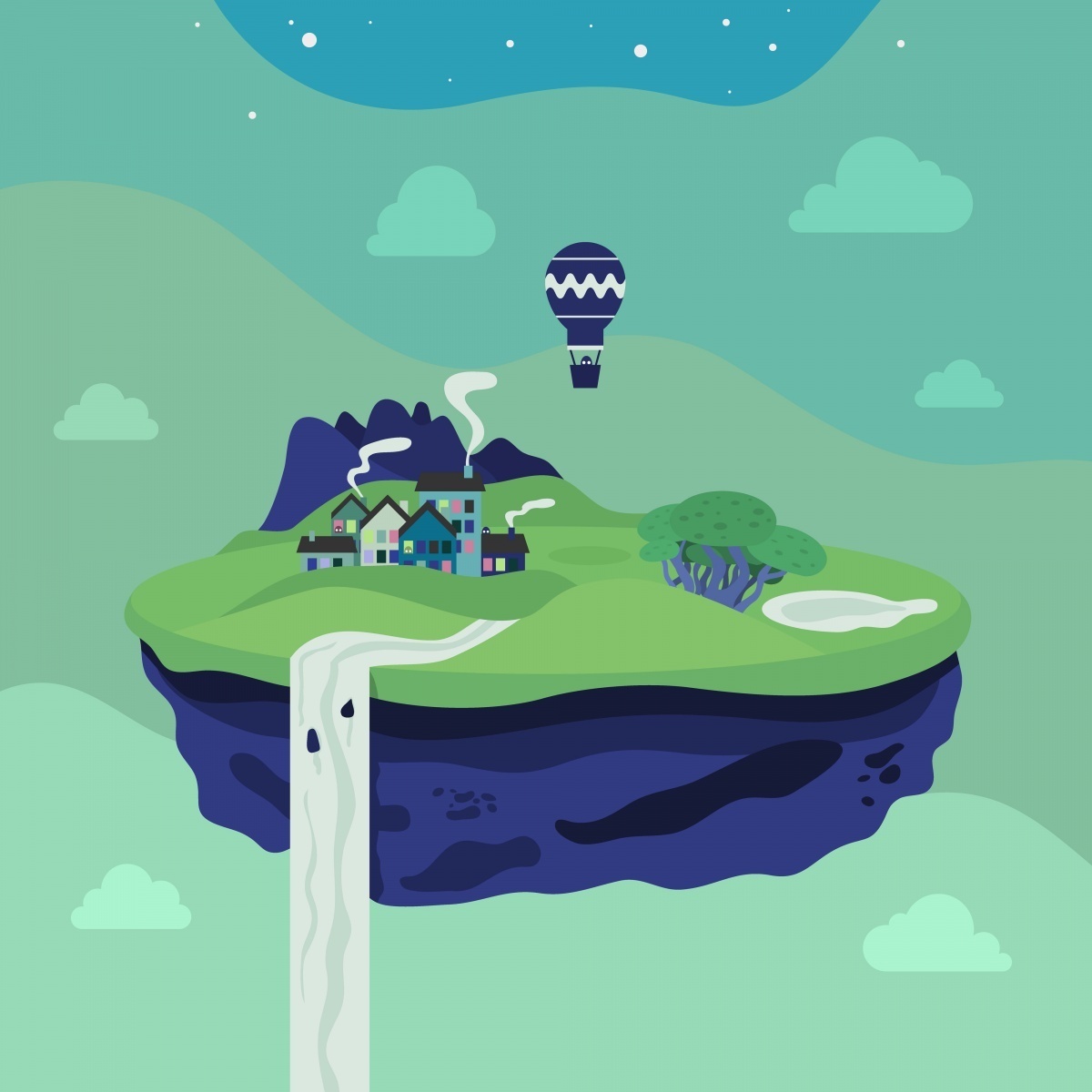 Абстрактный рисунок — Abstract illustration