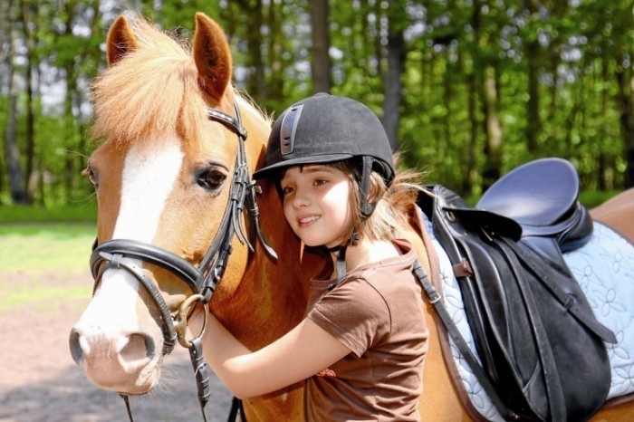fotolia 23511968 m 700x466 Девочка с лошадью   Girl with a horse