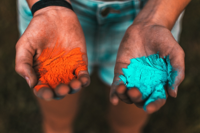 Краски холи, яркий порошок — Paints holi, bright powder